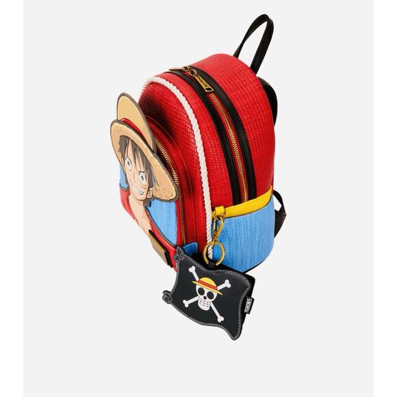 NYCC Limited Edition One Piece Luffy Cosplay Mini Backpack With Coin Bag NWT - Picture 4 of 7